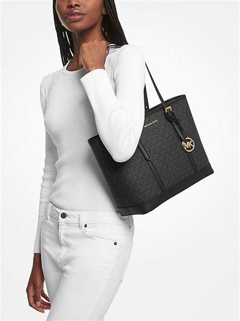 michael kors jet set top zip tote small|michael kors packable tote.